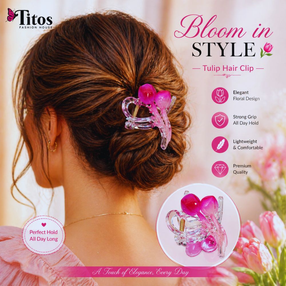 Elegant Tulip Hair Clip – Bloom in Style