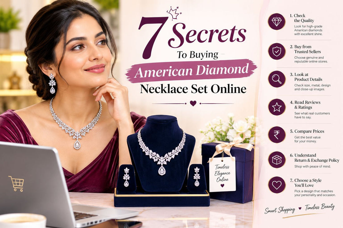 7 Secrets To Buying American Diamond Necklace Set Online