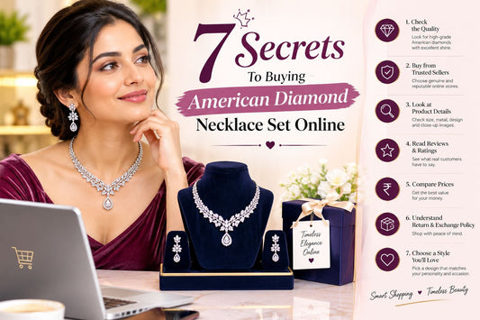 7 Secrets To Buying American Diamond Necklace Set Online