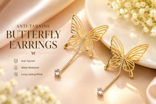 Butterfly Earrings: Elegant Anti-Tarnish Jewellery for Every Occasion