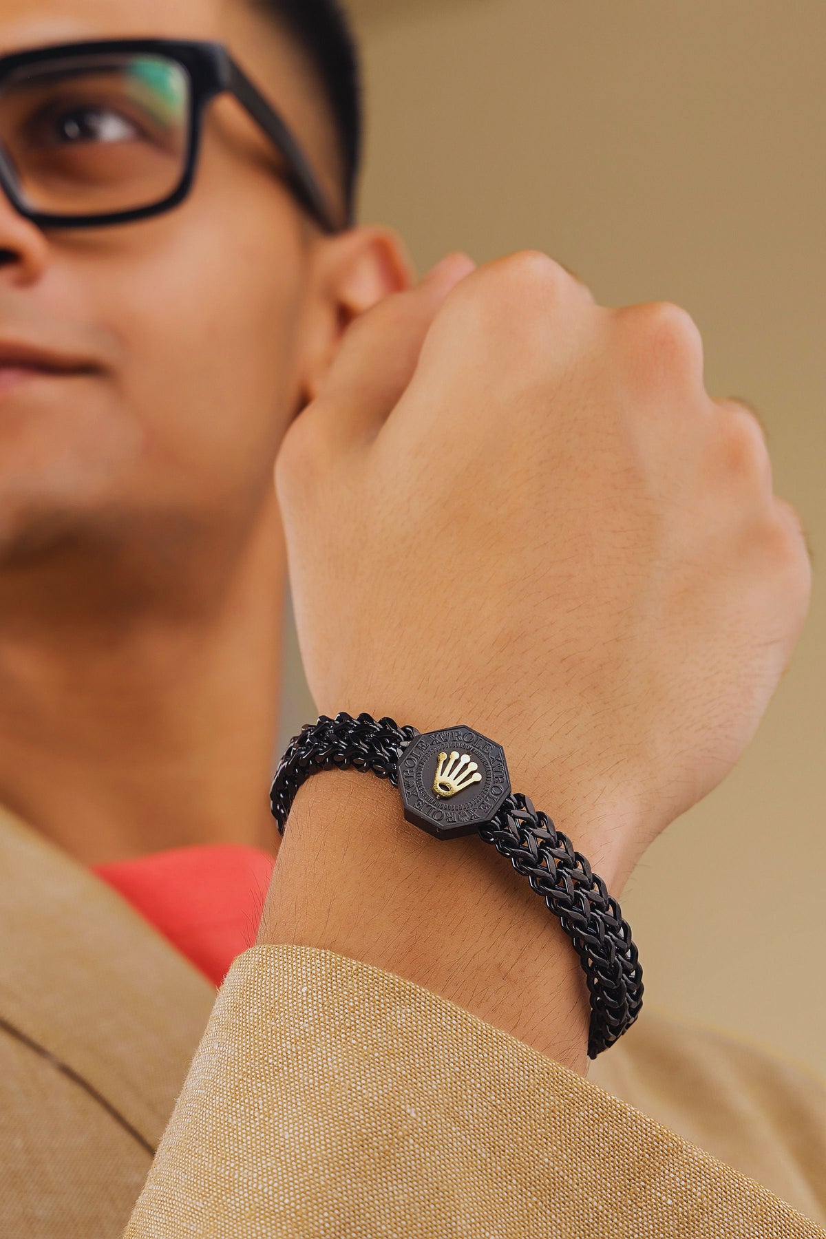Anti-Tarnish Black Stainless Steel Men's Bracelet | Premium Luxury Bracelet for Men