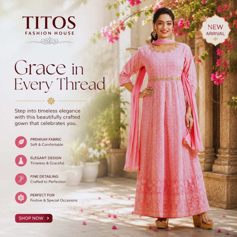 Elegant Pink Embroidered Festive Women's Gown with Dupatta
