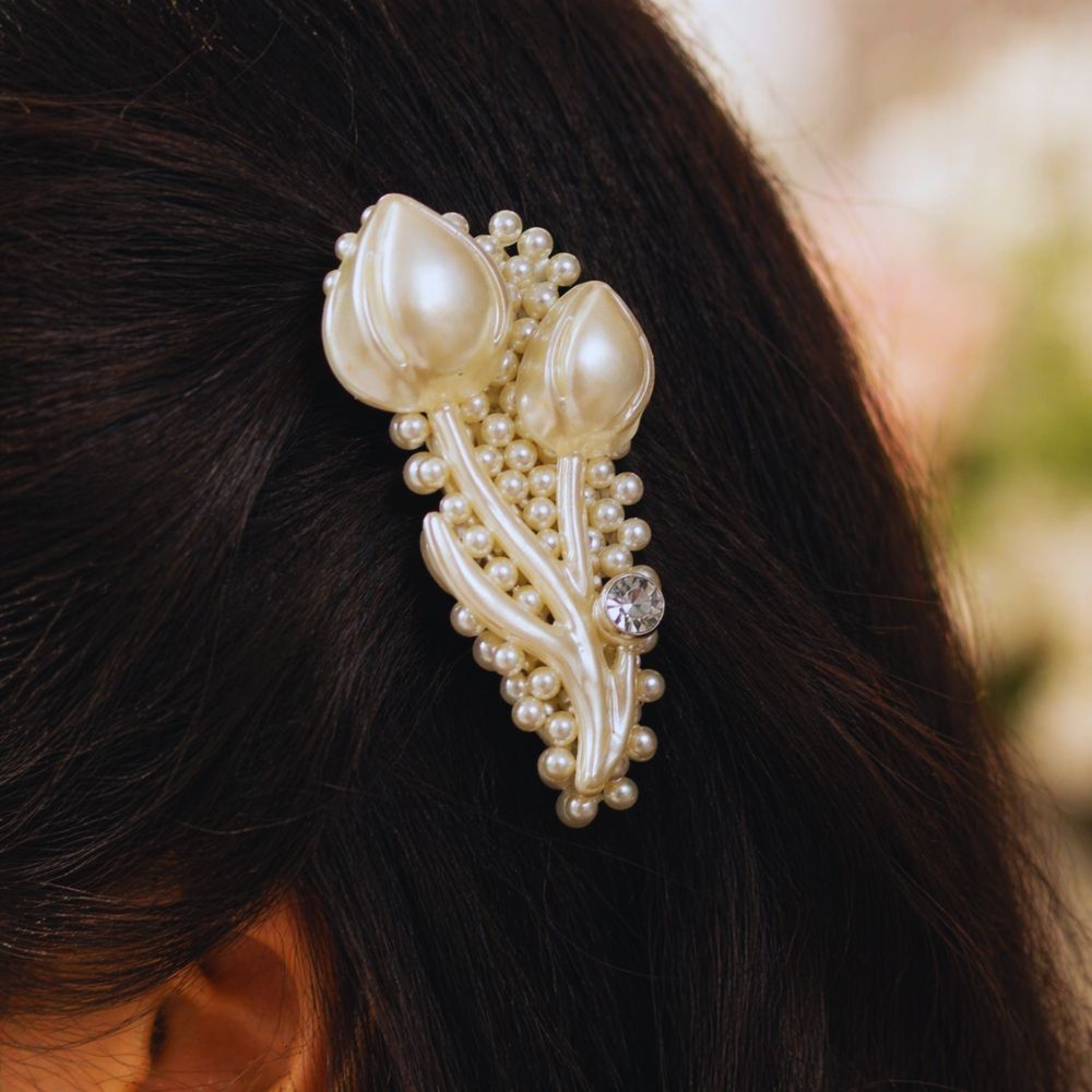 Premium Pearl Designer Hair Clip for Women & Girls