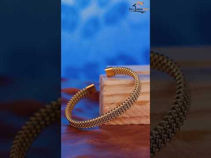 Tito’s Fashion House Anti-Tarnish Men’s Bracelet | Premium Gold Finish | Water & Sweat Resistant Stylish Bracelet for Men
