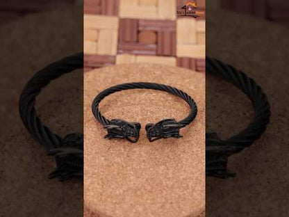 TITOS™ Dragon Head Anti-Tarnish Men's Bracelet – Premium Stainless Steel Cuff