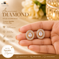 Elegant American Diamond Stud Earrings – Rose Gold Finish | Tito's Fashion House