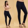 Women's Navy Blue Cotton Stretch Leggings