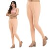 Women's Peach Cotton Stretch Leggings