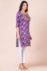 Comfort and Stylish Designer Kurti For Women Pink 2