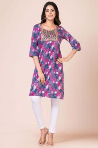 Comfort and Stylish Designer Kurti For Women Pink