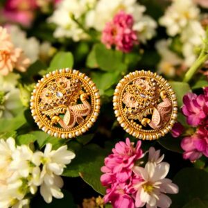 Kaan Pasha Bali Type Earrings Light Pink 3 1