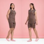 Elevate Your Sleepwear with Trendy Printed Shorts Night Suits Sets For Women and Ladies