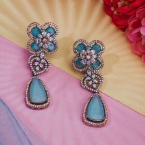 Celestial Charm Hoops American Diamond Earrings