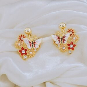 Butterfly Bloom Anti-Tarnish Earrings