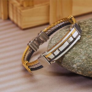 Titos Fashion House Forge Dual-Tone Cable Bracelet