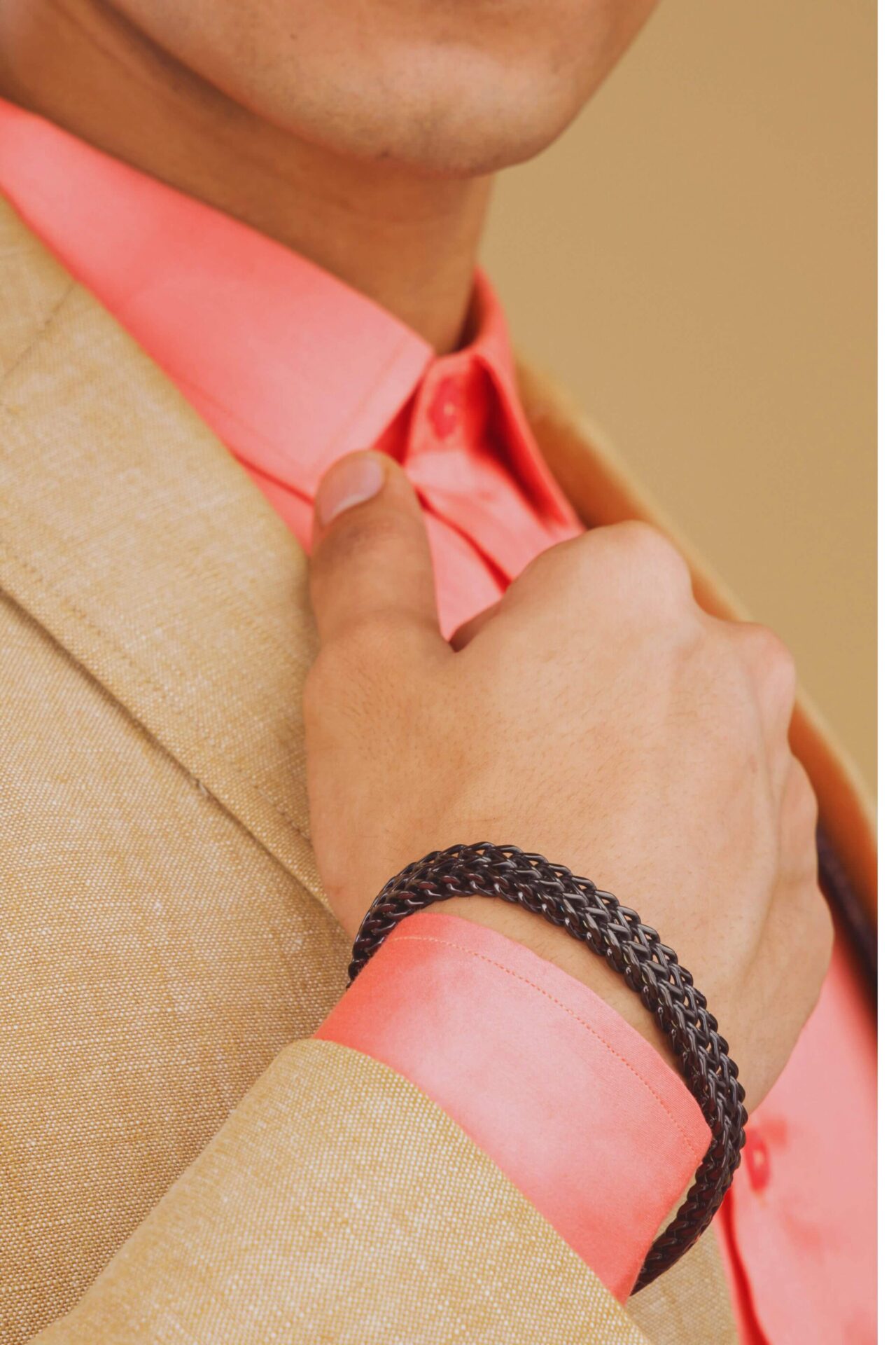 Anti-tarnish men’s bracelet