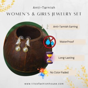 Butterfly Pearl Drop Earrings – Anti Tarnish Elegance Instruction