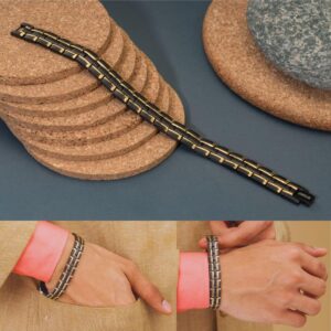 Men's Premium Dual-Tone Anti-Tarnish Stainless Steel Bracelet